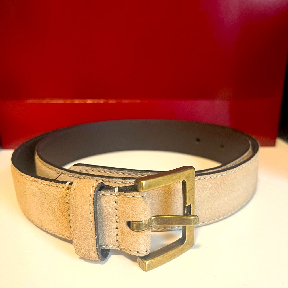 Mossimo Dutti suede leather belt. Small/ 80 cm
